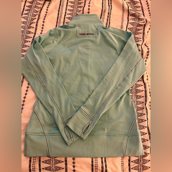 Under Armour blue 3/4 zip cold gear top - Picture 5 of 8